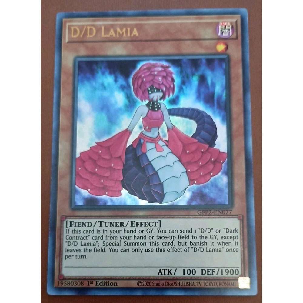 Yu-Gi-Oh D/D Lamia GFP2-EN077 Ultra Rare 1st Edition Dark Fiend Tuner